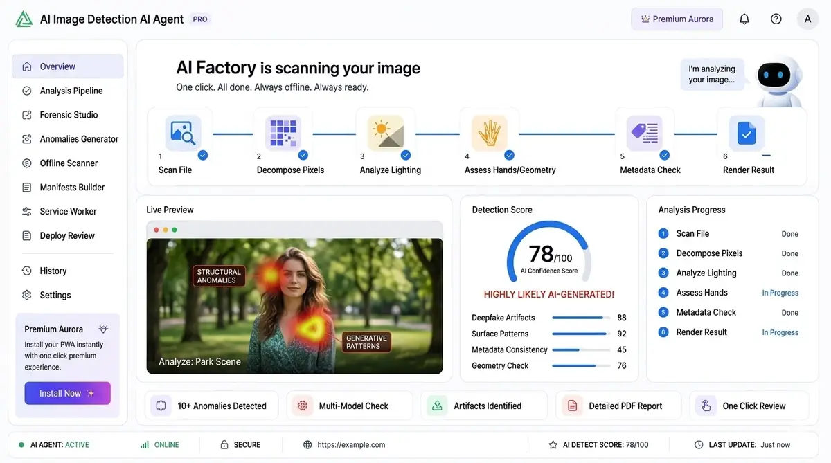 AI outline generator — example of the AI tool dashboard software